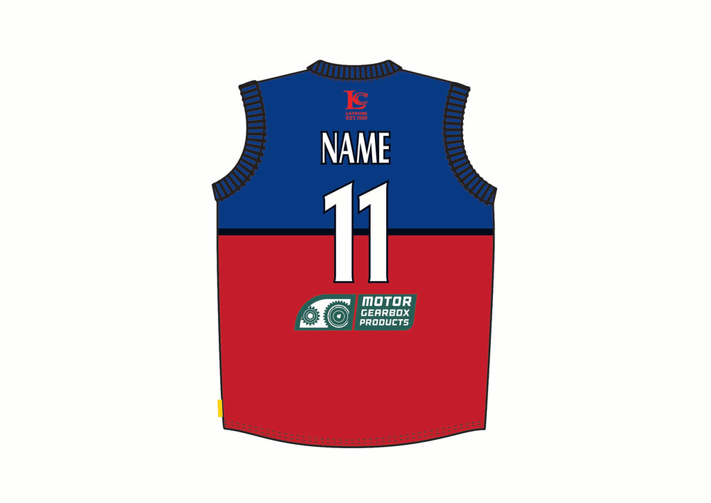 LATROBE DEMONS CC MEN'S WHITE BALL PLAYING VEST DI-10596