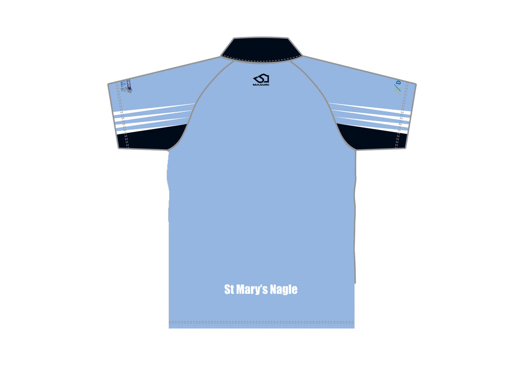 ST MARY'S NAGLE CC MEN'S WHITE BALL PLAYING SHIRT SHORT SLEEVE DI-11755