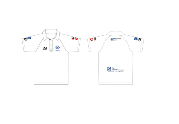 SOUTH BELGRAVE CC MEN'S RED BALL PLAYING SHIRT SHORT SLEEVE DI-12459