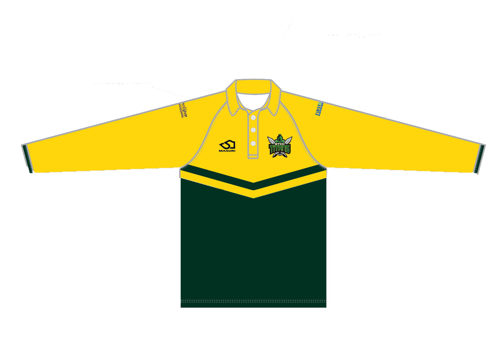 GARFIELD-TYNONG CC MEN'S WHITE BALL PLAYING SHIRT LONG SLEEVE DI-12644