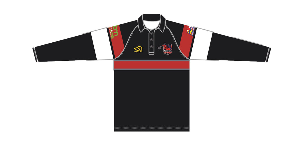 MERNDA CC MEN'S WHITE BALL PLAYING SHIRT LONG SLEEVE DI-12702