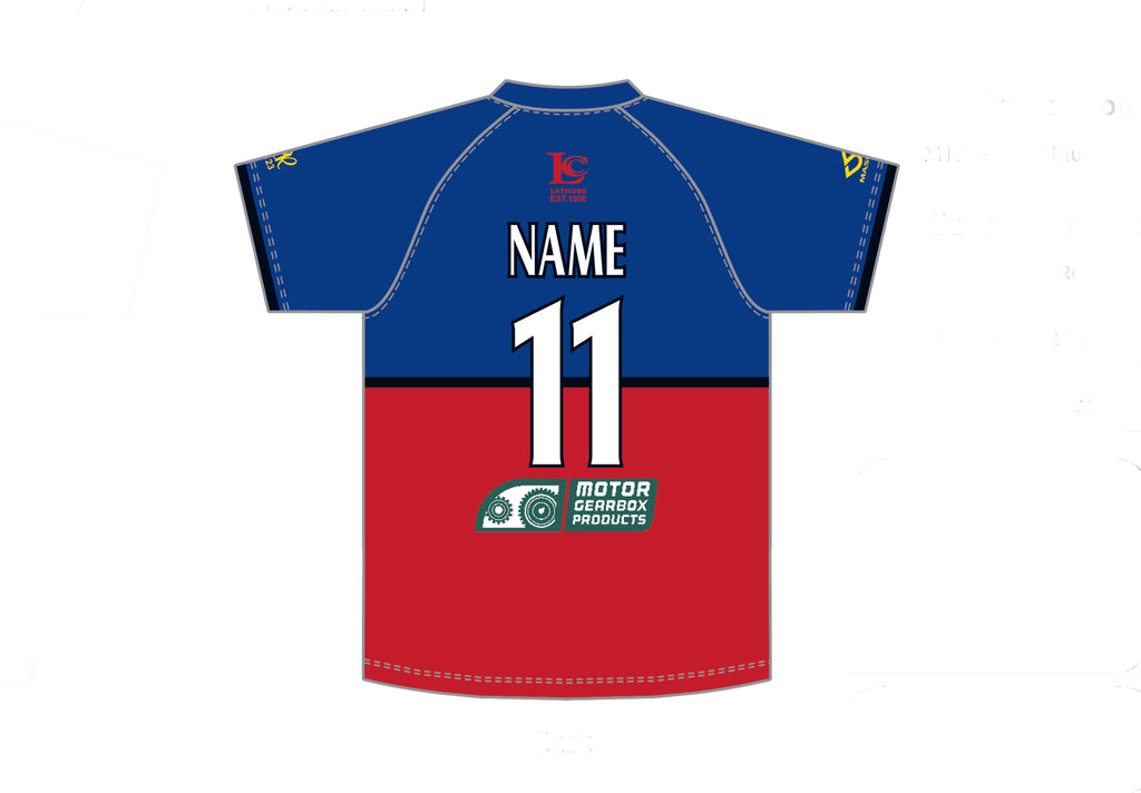 LATROBE DEMONS CC MEN'S WHITE BALL PLAYING SHIRT SHORT SLEEVE DI-12742