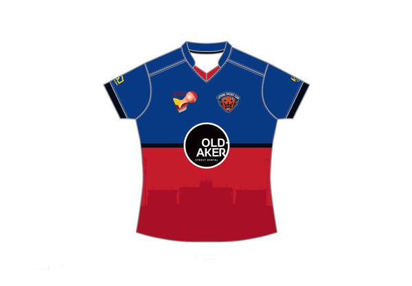 LATROBE DEMONS CC WOMEN'S WHITE BALL PLAYING SHIRT SHORT SLEEVE DI-12746