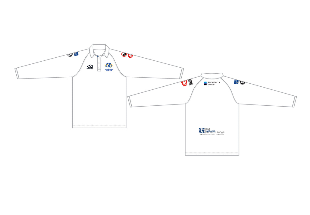 SOUTH BELGRAVE CC MEN'S RED BALL PLAYING SHIRT LONG SLEEVE DI-12804