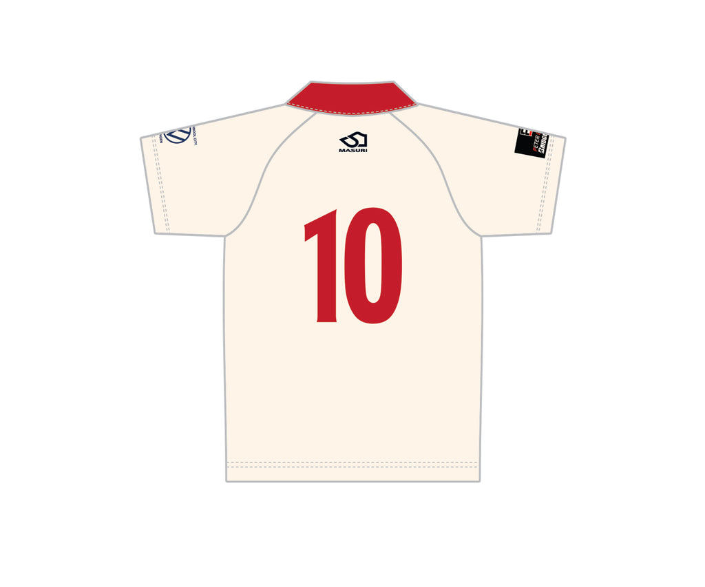 DENNINGTON CC MEN'S RED BALL PLAYING SHIRT SHORT SLEEVE DI-13613