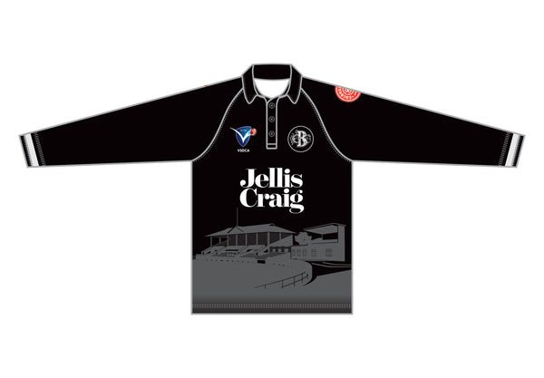 BRUNSWICK CC UNISEX WHITE BALL PLAYING SHIRT LONG SLEEVE DI-02865