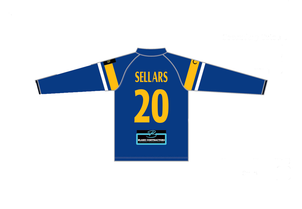 TEESDALE CC MEN'S WHITE BALL PLAYING SHIRT LONG SLEEVE DI-13968