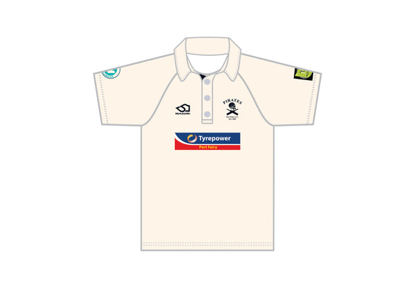 (U18) PORT FAIRY CC MEN'S RED BALL PLAYING SHIRT SHORT SLEEVE DI-13994