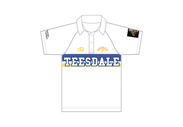 TEESDALE CC MEN'S RED BALL PLAYING SHIRT SHORT SLEEVE DI-13999