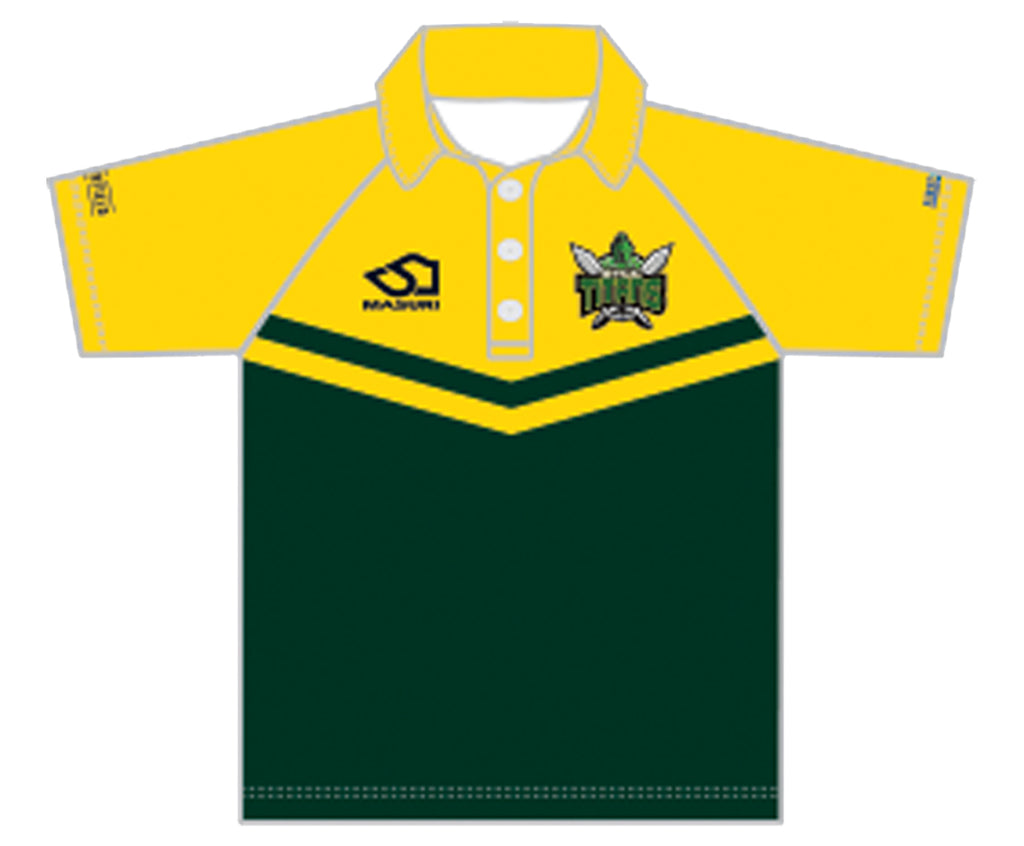 GARFIELD-TYNONG CC JUNIOR WHITE BALL PLAYING SHIRT SHORT SLEEVE DI-14091