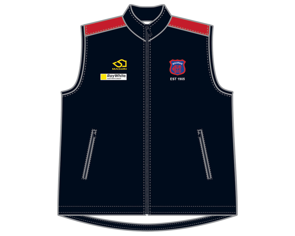 MULGRAVE CC UNISEX FULL ZIP TECH FLEECE VEST DI-14578