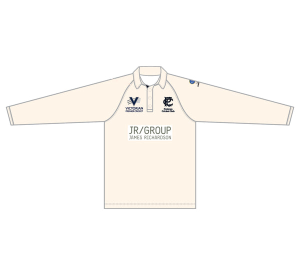 PRAHRAN CC MEN'S CREAM PLAYING SHIRT LONG SLEEVE DI-14655