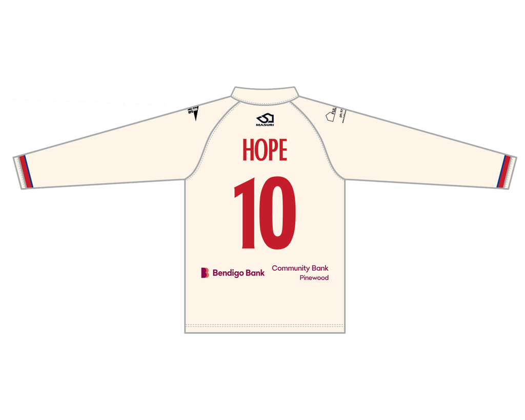 MULGRAVE CC SENIOR RED BALL PLAYING SHIRT L/S DI-14710