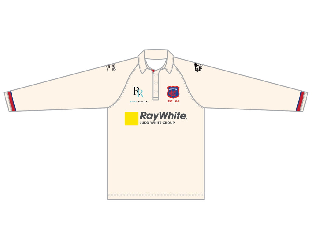 MULGRAVE CC SENIOR RED BALL PLAYING SHIRT L/S DI-14710