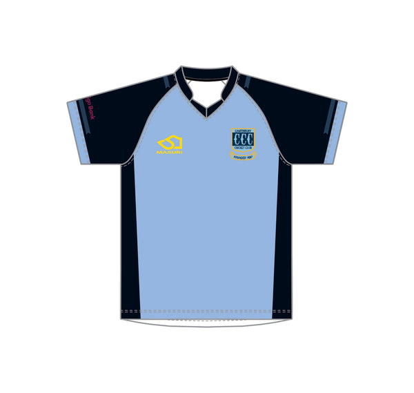 CANTERBURY CC JUNIOR WHITE BALL PLAYING SHIRT S/S DI-14106