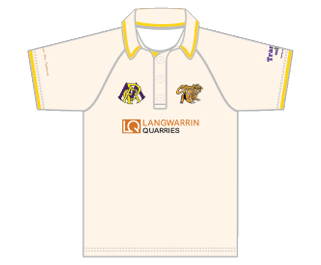 FRANKSTON YCW CC MEN'S RED BALL PLAYING SHIRT SHORT SLEEVE DI-14858