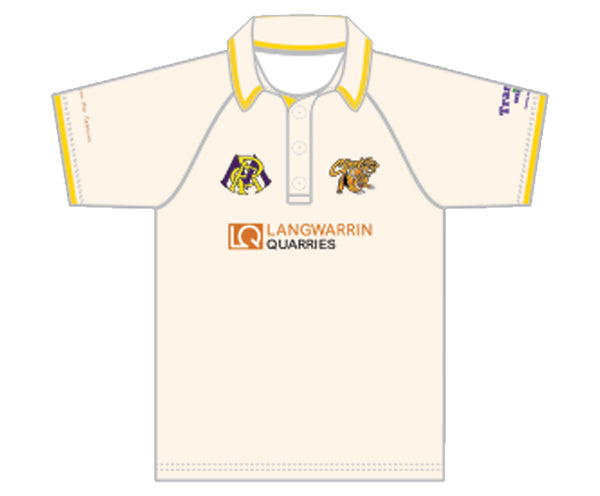 FRANKSTON YCW CC MEN'S RED BALL PLAYING SHIRT SHORT SLEEVE DI-14858