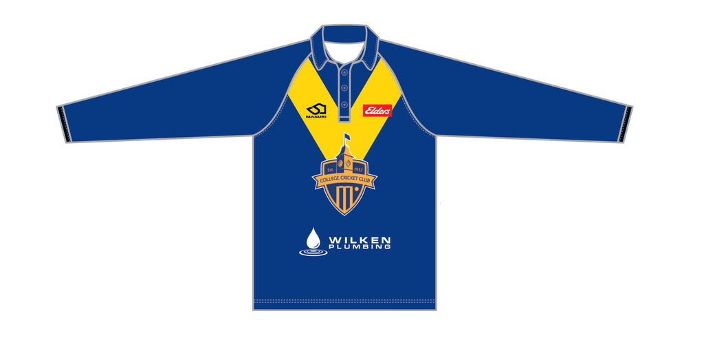 College CC Men's Training Polo Long Sleeve DI-15022