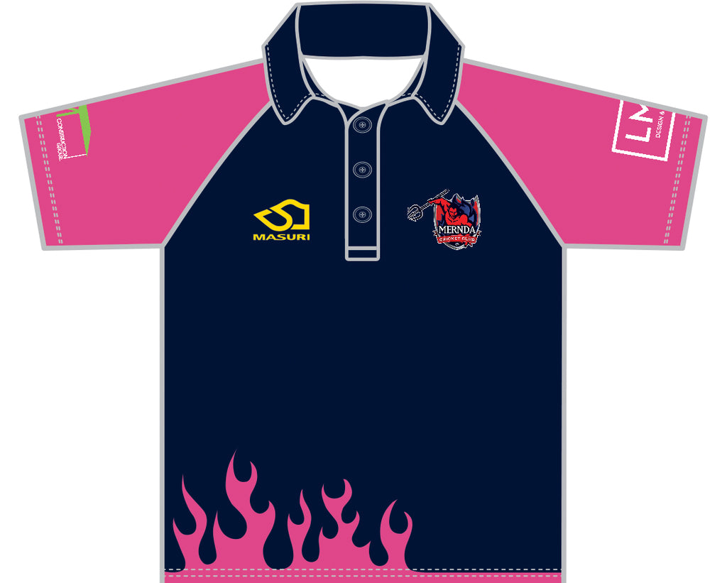 MERNDA CC JUNIOR WHITE BALL PLAYING SHIRT SHORT SLEEVE (GIRLS) DI-15584