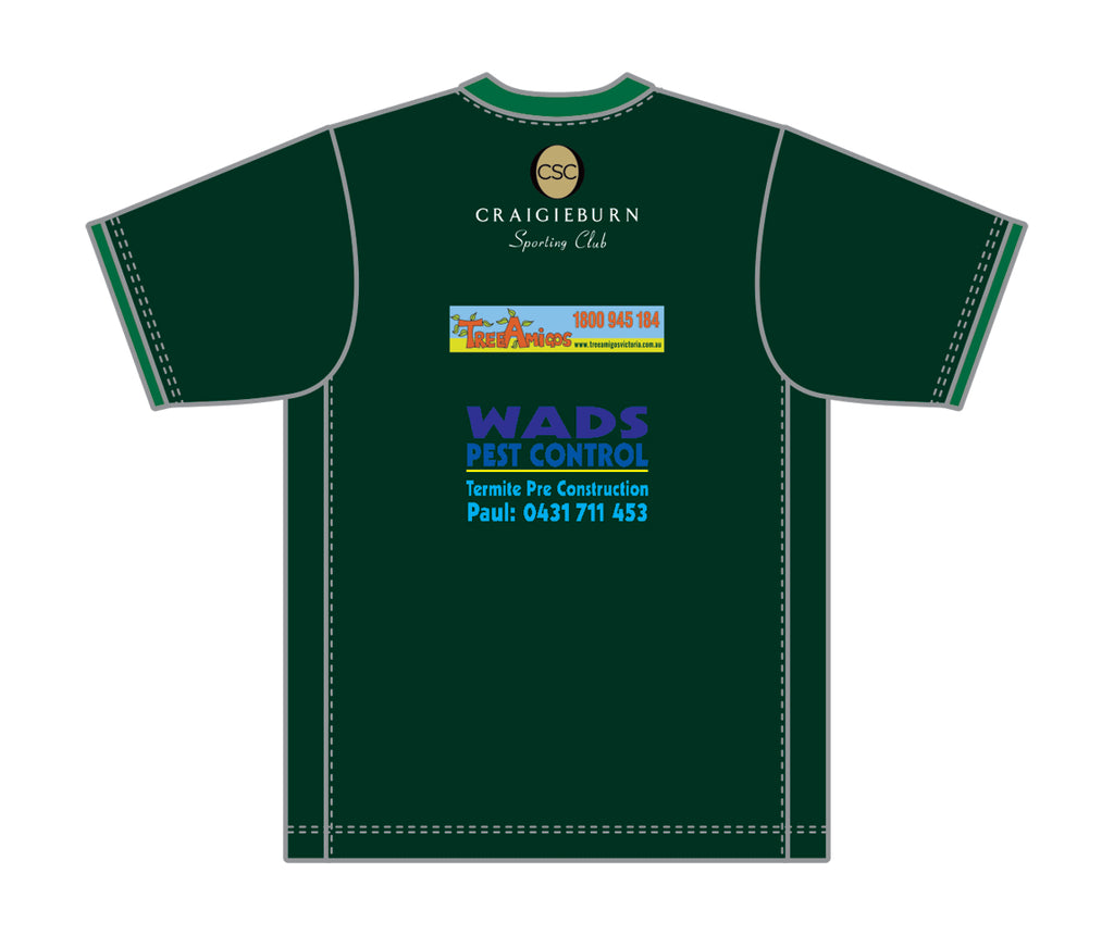 Craigieburn CC MEN'S TRAINING SHIRT SHORT SLEEVE DI-15510