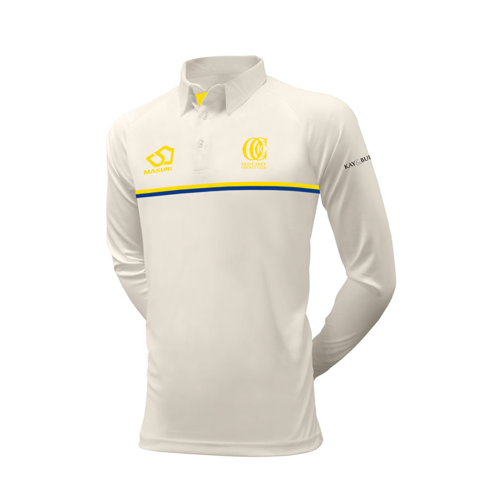 OLD CAREY CC MEN'S RED BALL PLAYING SHIRT LONG SLEEVE DI-03363