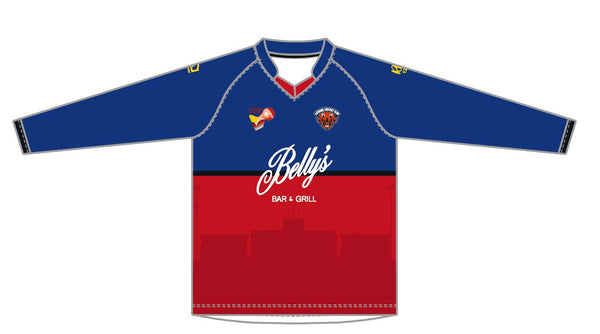 LATROBE DEMONS CC MEN'S WHITE BALL PLAYING SHIRT LONG SLEEVE DI-10592