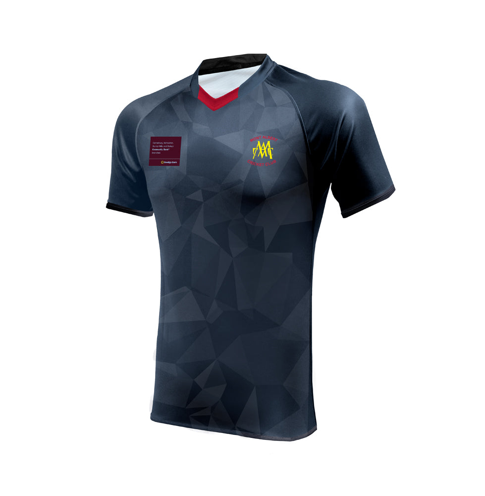 MONT ALBERT CC JUNIOR WHITE BALL S/S PLAYING SHIRT DI-08777